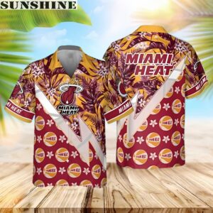 Miami Heat Tropical Basketball Hawaiian Shirt