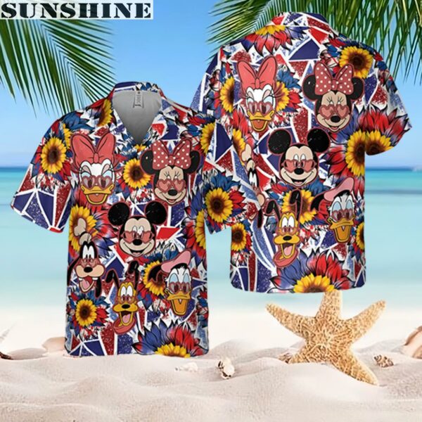 Mickey And Friends 4th Of July Hawaiian Shirt 2 hawaiian shirt 1