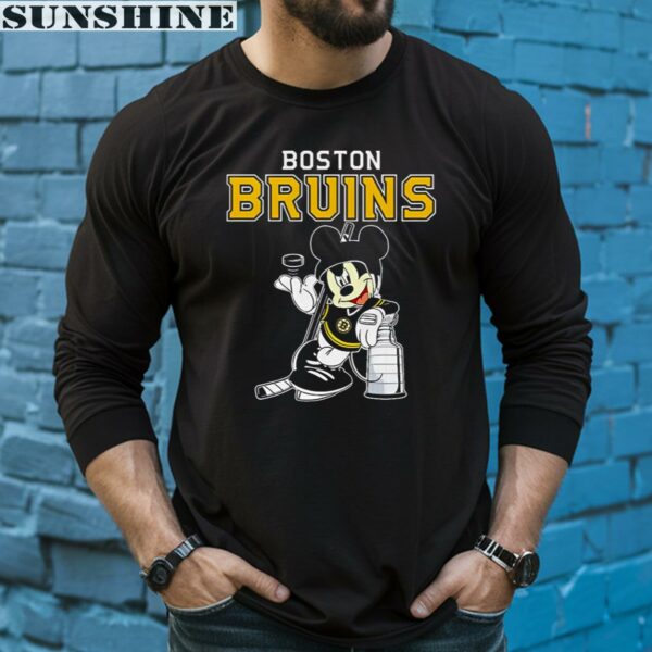 Mickey Boston Bruins With The Stanley Cup Hockey NHL Shirt 5 long sleeve shirt