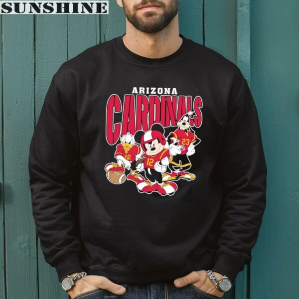 Mickey Donald Duck And Goofy Football Team 2024 Arizona Cardinals Shirt 3 sweatshirt
