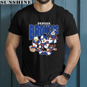 Mickey Donald Duck And Goofy Football Team 2024 Denver Broncos Shirt