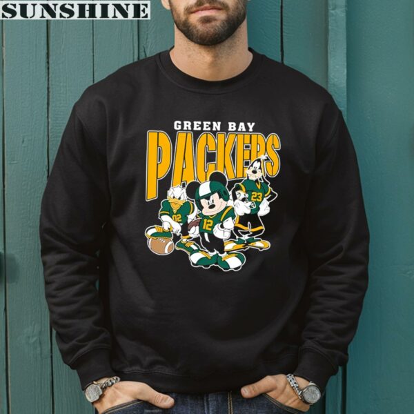 Mickey Donald Duck And Goofy Football Team 2024 Green Bay Packers Shirt 3 sweatshirt