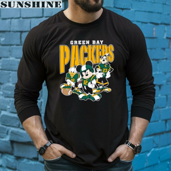 Mickey Donald Duck And Goofy Football Team 2024 Green Bay Packers Shirt 5 long sleeve