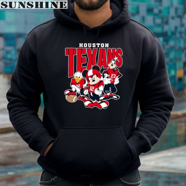 Mickey Donald Duck And Goofy Football Team 2024 Houston Texans Shirt 4 hoodie