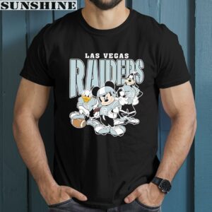 Mickey Donald Duck And Goofy Football Team 2024 Las Vegas Raiders Shirt