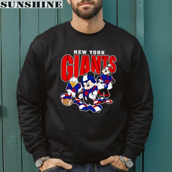 Mickey Donald Duck And Goofy Football Team 2024 New York Giants Shirt 3 sweatshirt