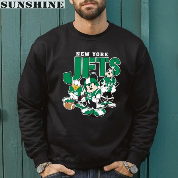 Mickey Donald Duck And Goofy Football Team 2024 New York Jets Shirt 3 sweatshirt