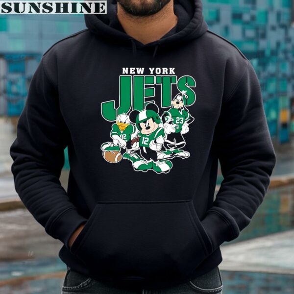 Mickey Donald Duck And Goofy Football Team 2024 New York Jets Shirt 4 hoodie