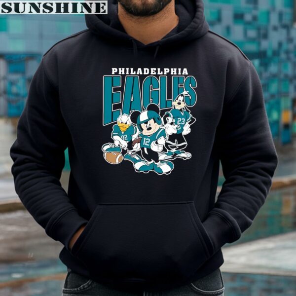 Mickey Donald Duck And Goofy Football Team 2024 Philadelphia Eagles Shirt 4 hoodie