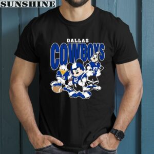 Mickey Donald Duck And Goofy Football Team Dallas Cowboys Shirt