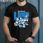 Mickey Donald Duck And Goofy Football Team Detroit Lions Shirt