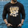 Mickey Donald Duck And Goofy Football Team New Orleans Saints Shirt 5 long sleeve