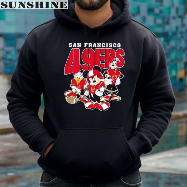 Mickey Donald Duck And Goofy Football Team San Francisco 49ers Shirt 4 hoodie