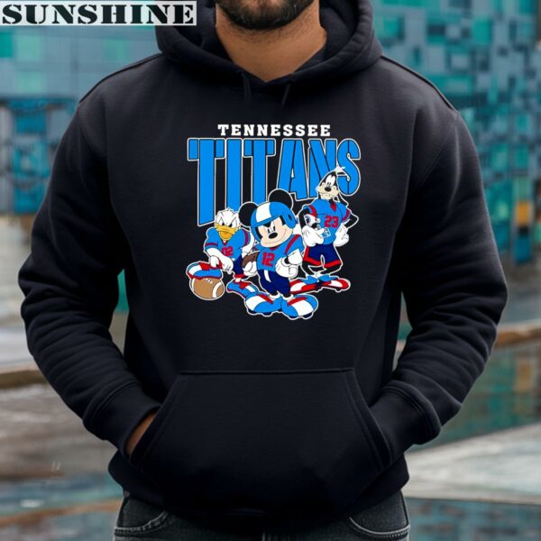 Mickey Donald Duck And Goofy Football Team Tennessee Titans Shirt 4 hoodie