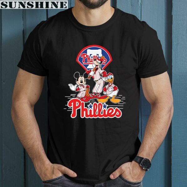 Mickey Mouse And Friend Vintage Philadelphia Phillies Shirt