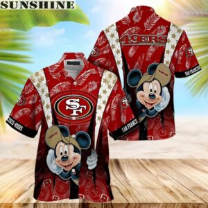 Mickey Mouse Ball San Francisco 49ers Hawaiian Shirt
