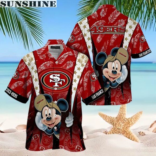 Mickey Mouse Ball San Francisco 49ers Hawaiian Shirt 2 hawaiian shirt