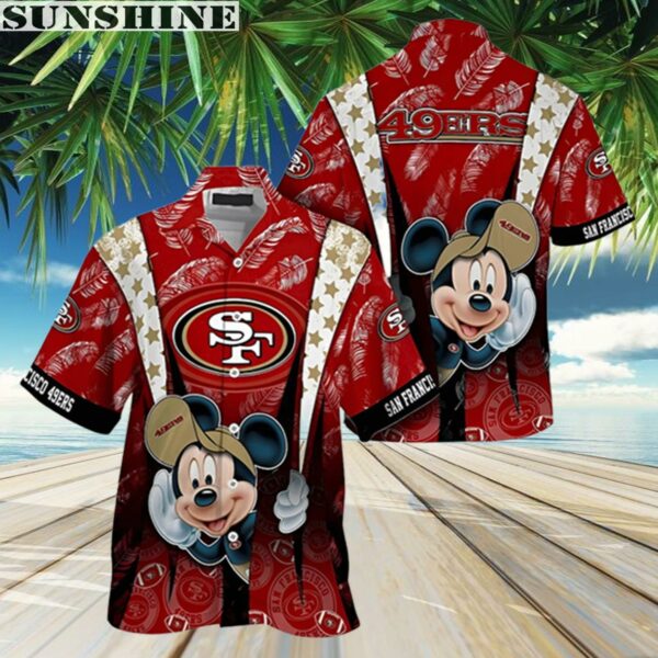 Mickey Mouse Ball San Francisco 49ers Hawaiian Shirt 3 Aloha shirt