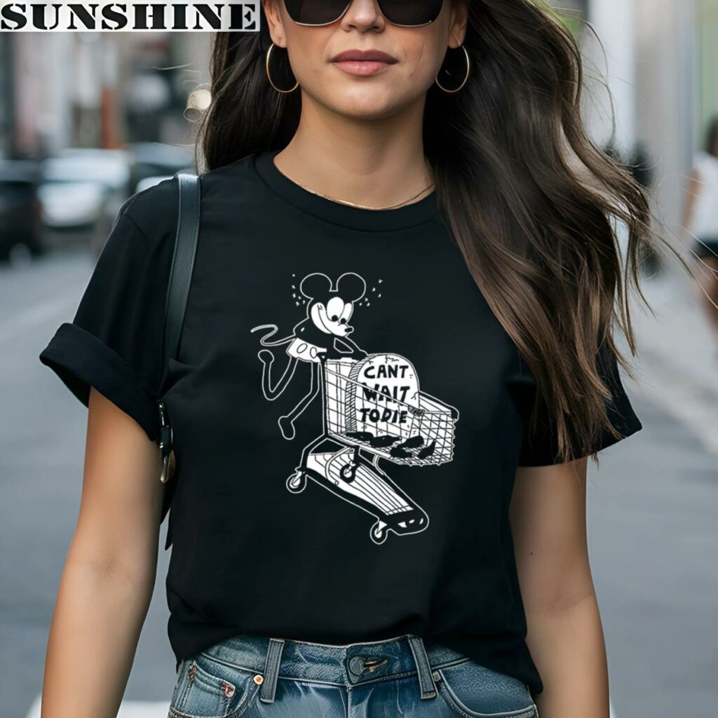 Mickey Mouse Can't Wait To Die Cartoon Shirt