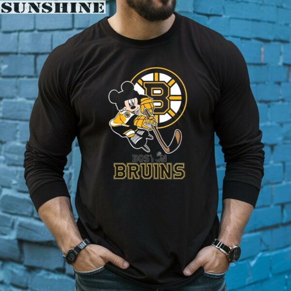 Mickey Mouse Disney NHL Boston Bruins Shirt 5 long sleeve shirt