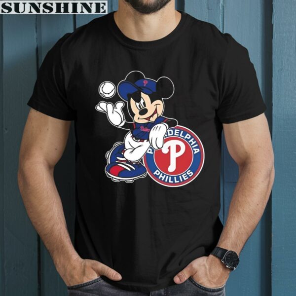 Mickey Mouse MLB Philadelphia Phillies Baseball Shirt
