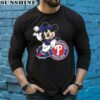 Mickey Mouse MLB Philadelphia Phillies Baseball Shirt 5 long sleeve