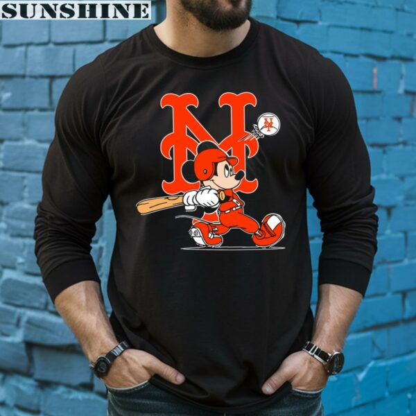 Mickey Mouse Player MLB New York Mets Shirt 5 long sleeve