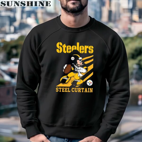 Mickey Mouse Steel Curtain Slogan Pittsburgh Steelers Shirt 3 sweatshirt