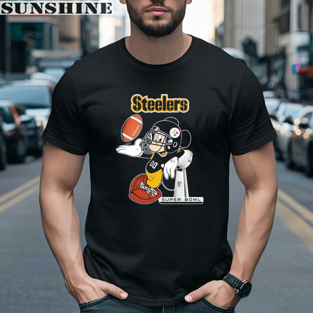Mickey Mouse Super Bowl Pittsburgh Steelers Shirt