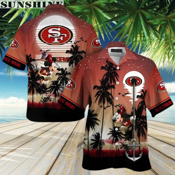 Mickey San Francisco 49ers NFL Football Hawaiian Shirt 3 Aloha shirt