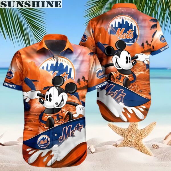 Mickey Surfing Lover New York Mets MLB Hawaiian Shirt 2 hawaiian shirt