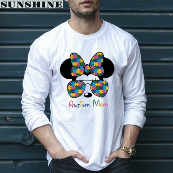 Minnie Disney Autism Awareness Shirt Puzzle Sunglasses Family Vacation Shirt 5 long sleeve shirt