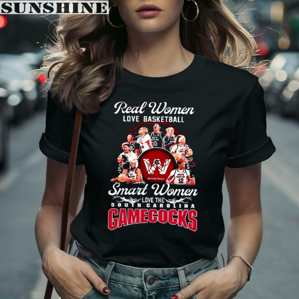 NCAA Real Women Love Basketball Smart Women Love The South Carolina Shirt