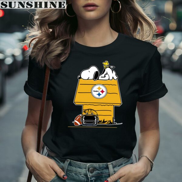 NFL Football Snoopy Woodstock The Peanuts Movie Pittsburgh Steelers Shirt 2 women shirt