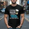 NFL I Just Want To Drink Beer And Watch My Carolina Panthers Shirt