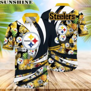 NFL Pittsburgh Steelers Floral Summer Hawaiian Shirt 1 hawaii
