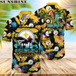 NFL Pittsburgh Steelers Hawaiian Shirt Flower Relaxed Island