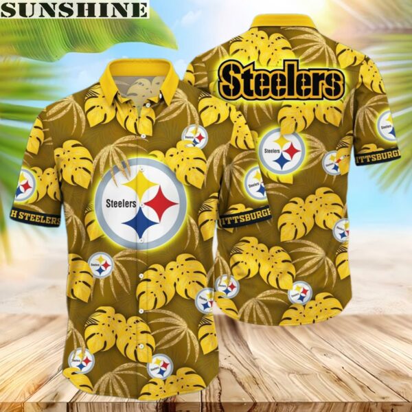 NFL Pittsburgh Steelers Hawaiian Shirt Flower Special Summer Time Shirt 1 hawaii
