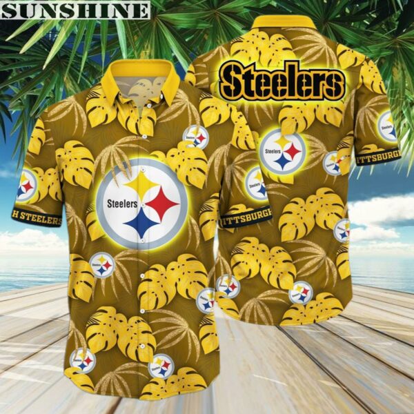 NFL Pittsburgh Steelers Hawaiian Shirt Flower Special Summer Time Shirt 3 Aloha shirt