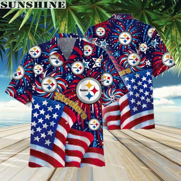 NFL Pittsburgh Steelers Memorial Firework Hawaiian Shirt Tropical Aloha 3 Aloha shirt