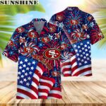 NFL San Francisco 49ers Firework Hawaiian Shirt Tropical Aloha Gift 1 hawaii