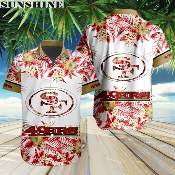 NFL San Francisco 49ers Floral Tropical Hawaiian Shirt Team Spirit 3 Aloha shirt