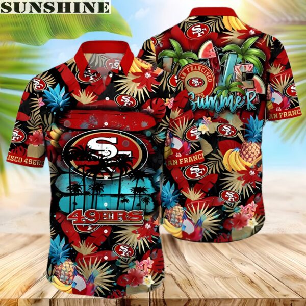 NFL San Francisco 49ers Hawaiian Shirt Flower Relaxed Island 1 hawaii