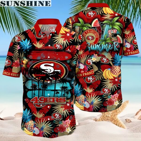 NFL San Francisco 49ers Hawaiian Shirt Flower Relaxed Island 2 hawaiian shirt