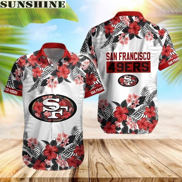 NFL San Francisco 49ers Hibiscus Flower Hawaiian Shirt 1 hawaii