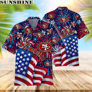 NFL San Francisco 49ers Memorial Firework Hawaiian Shirt