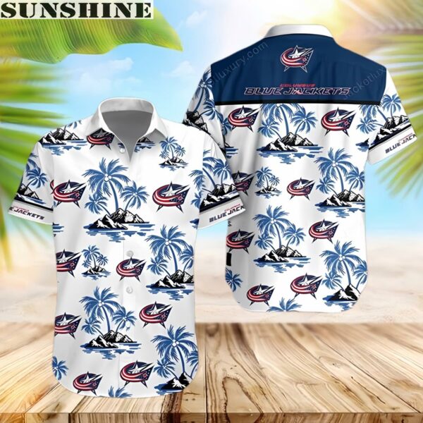 NHL Columbus Blue Jackets Hawaiian Shirt 1 hawaii