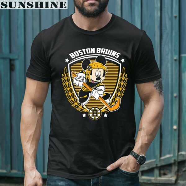 NHL Hockey Mickey Mouse Team Boston Bruins Shirt