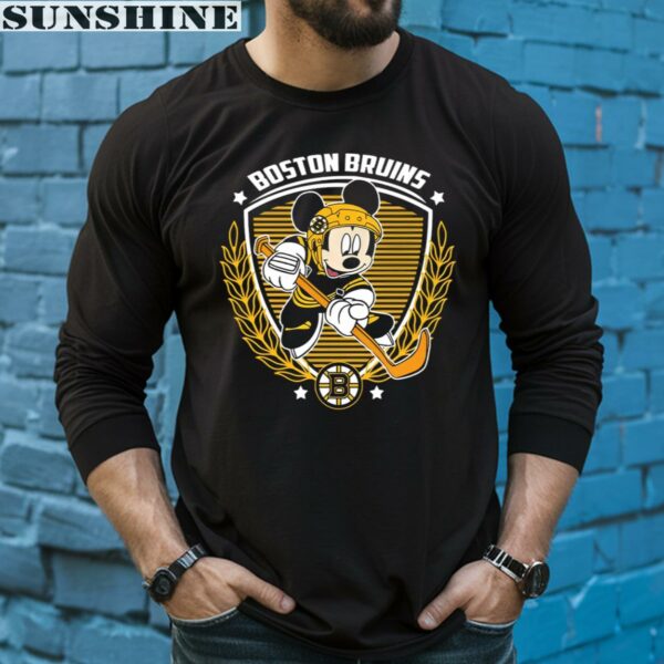 NHL Hockey Mickey Mouse Team Boston Bruins Shirt 5 long sleeve shirt