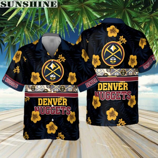 National Basketball Association Hibiscus Denver Nuggets Hawaiian Shirt 3 Aloha shirt